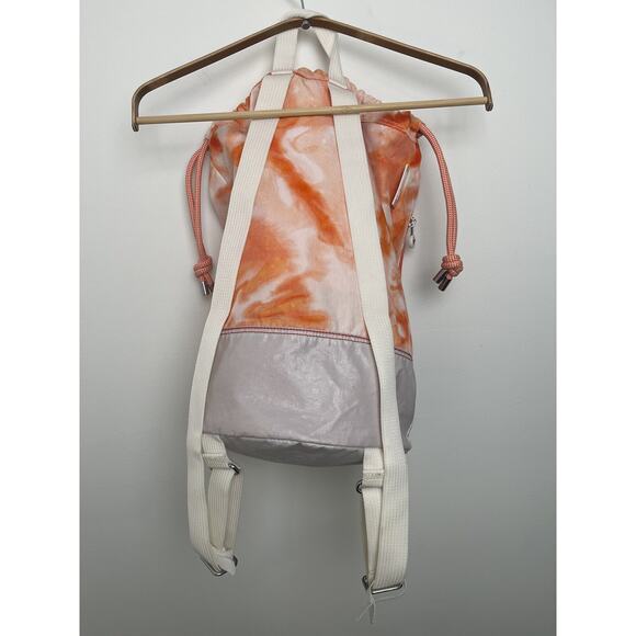 Kipling Konawa Large Tote Shoulder Bag Adjustable Drawstring Strap Tie Dye Red - Picture 5 of 13